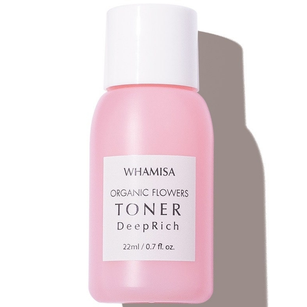 Whamisa organic flowers toner deep rich moisturizing damask oil travel size
